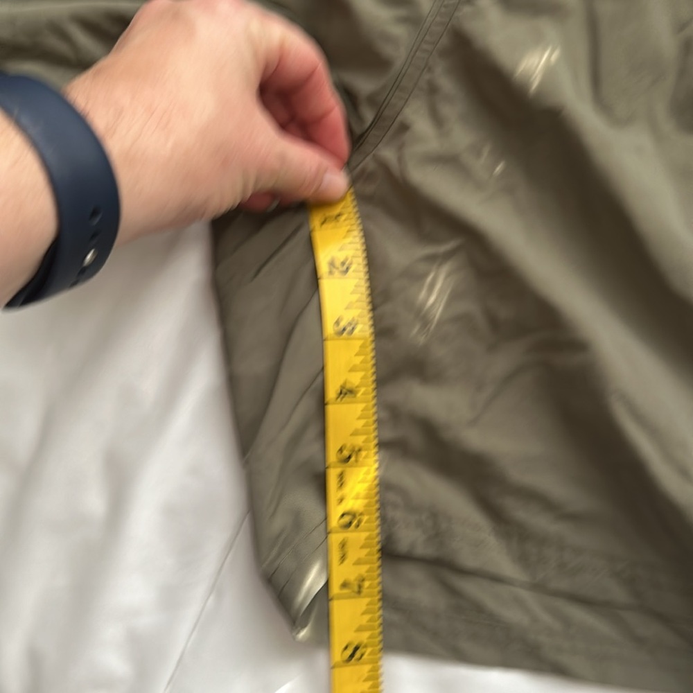 Stio Men's Olive Green Athletic Shorts with Lime Logo - Picture 12 of 15